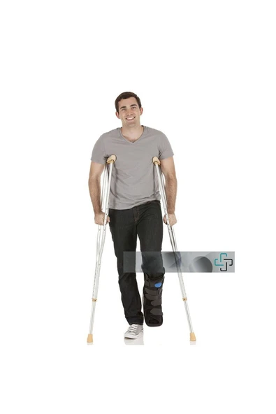 APS APS Koltuk Altı Değneği Yürümeye Yardımcı Çift Koltuk Değneği İthal Alüminyum Hafif Yüksek Kalite - Resim 5