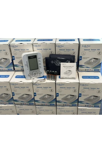 LİFENET LİFENET Türkçe Konuşan Hafızalı Pil Ile Çalışan Koldan Ölçen Elektronik Tansiyon Aleti Jn-163d - Resim 4