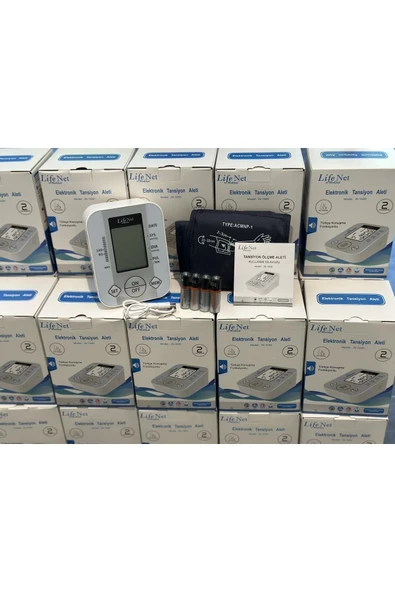 LİFENET LİFENET Pilli Hafızalı Türkçe Konuşan Koldan Ölçer Elektronik Tansiyon Aleti Jn-163d - Resim 2