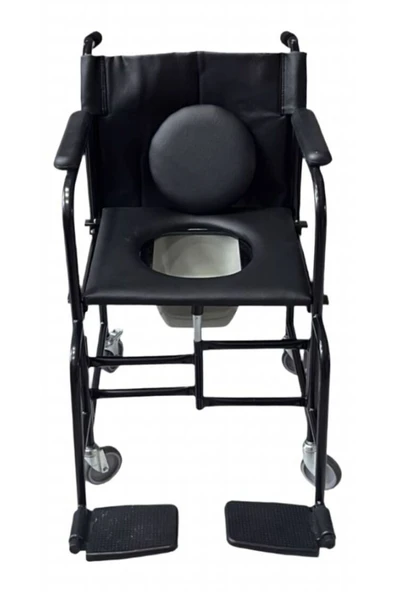 LUAVİAA LUAVİAA Ev Tipi Tekerlekli Sandalye Katlanır Tuvaletli Ve Banyo Arabası - Resim 2