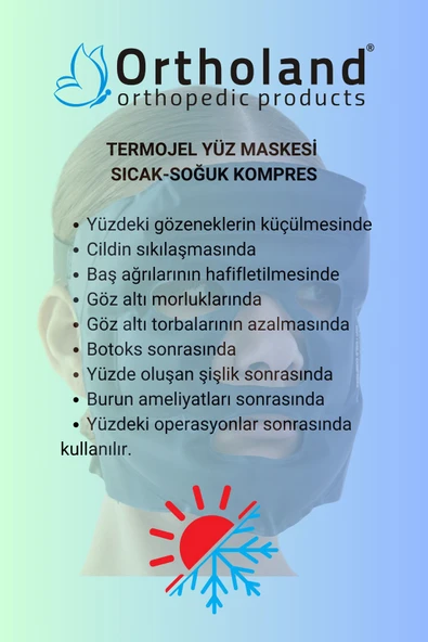 ORTHOLAND ORTHOLAND TERMOJEL YÜZ MASKESİ SICAK-SOĞUK KOMPRES - Resim 2