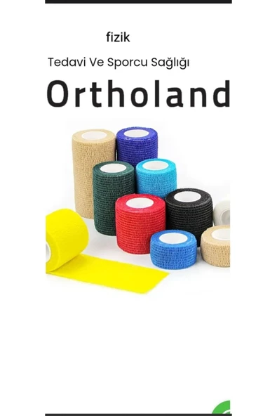 ORTHOLAND ORTHOLAND COBAN BANDAJ 5 cm x 4.5 mt. ( 20 ADET) KARIŞIK RENK ürün görseli