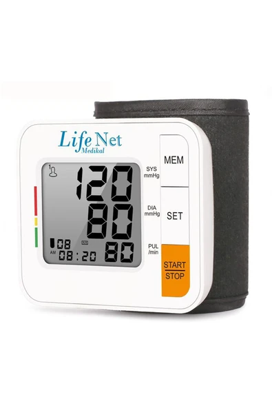 LİFE NET MEDİKAL LİFE NET MEDİKAL Elektronik Bilekten Tansiyon Alet WBP205 ürün görseli 1