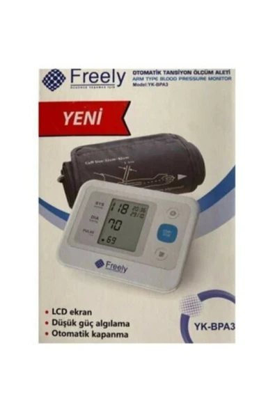 FREELY FREELY Pilli Koldan Ölçer Yk-bpa3 Otomatik Tansiyon Aleti Kol Dijital Yok ürün görseli 1