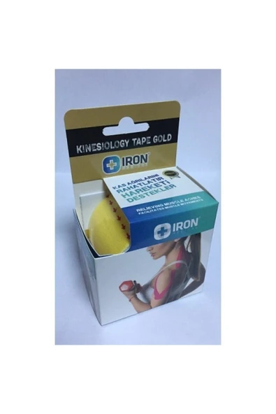 İRON MEDİCAL İRON MEDİCAL Kınesıo Band Gold 5cm*5mt Sarı ürün görseli 1