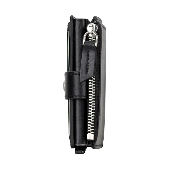 Deri Cüzdan Ve Kartlık, Mekanizmalı, 10 Adet Kart Bölmeli, Siyah - 3