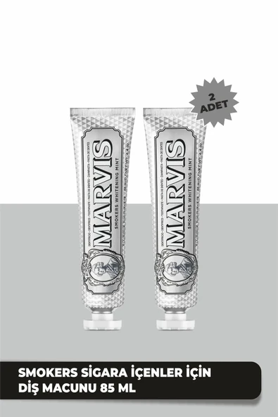 MARVİS MARVİS Smokers Whitening Mint Diş Macunu 85 ML x 2 Avantajlı Set ürün görseli