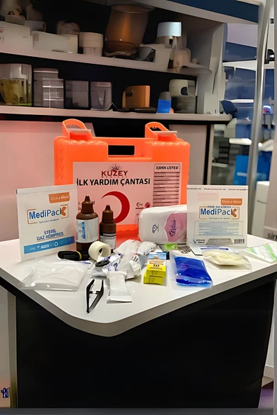 SATİOR SATİOR İlk Yardım Çantası Duvar Tipi | Araç, Ofis, Okul, Trafik, Acil, AFAD, İşyeri İlk Yardım Ekipmanı - 2