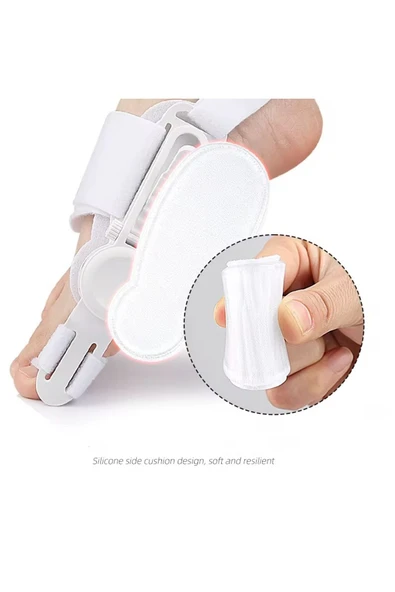 HT SAĞLIK HT SAĞLIK Kırmed Hallux Valgus Kemik Düzeltici Ayarlı Gece Ateli - Resim 4