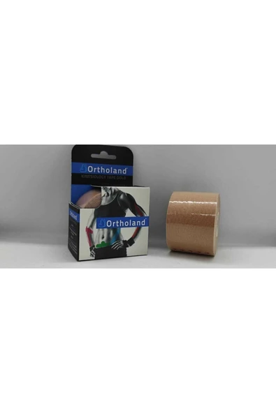 ORTHOLAND ORTHOLAND Ten Rengi Kinesio Band,sporcu Kas Ağrı Bandı,kinezyo Tape ürün görseli 1