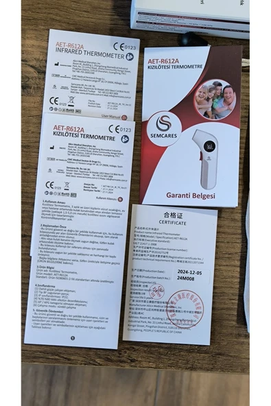 SEMCARES SEMCARES BERİS MEDİKAL-SEMCARES AET-R612A KIZILÖTESİ ATEŞ ÖLÇER - Resim 2