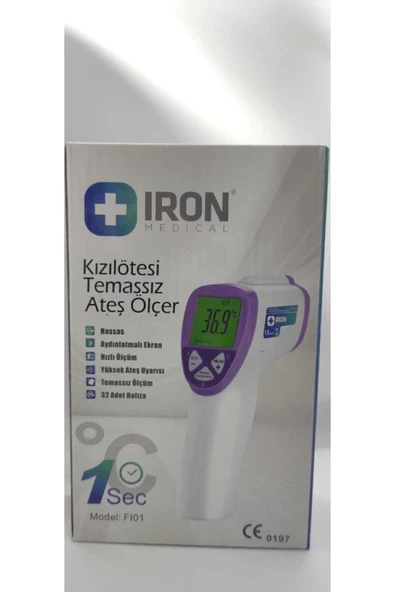 IRONX IRONX Iron Kızılötesi Temassız Alından Ateş Ölçer Fı01 ürün görseli