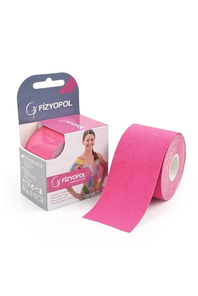 FİZYOPOL FİZYOPOL New Product Kinezyo Tape Band 5 Metre X 5 Cm Pembe Renk Kinesio Sporcu Bandı ürün görseli 1