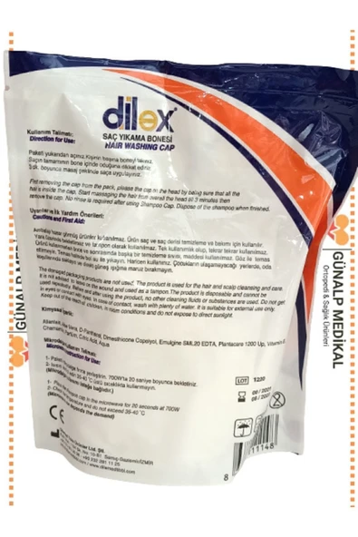 DİLEX DİLEX Saç Yıkama Bonesi Medikal Hasta Bakım - Resim 2