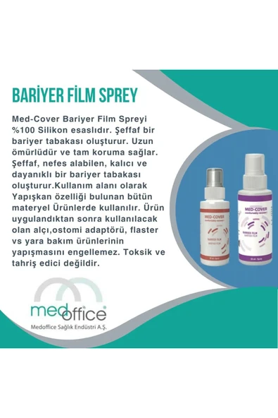MED-COVER MED-COVER Bariyer Film Flaster Sprey 50 ml - Resim 2