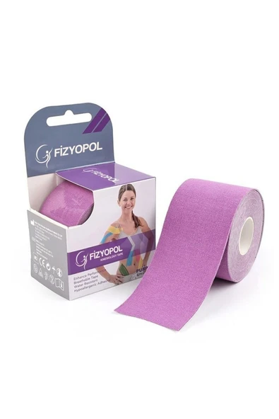 FİZYOPOL FİZYOPOL New Product Kinezyo Tape Band 5 Metre X 5 Cm Mor Renk Kinesio Sporcu Bandı ürün görseli 1