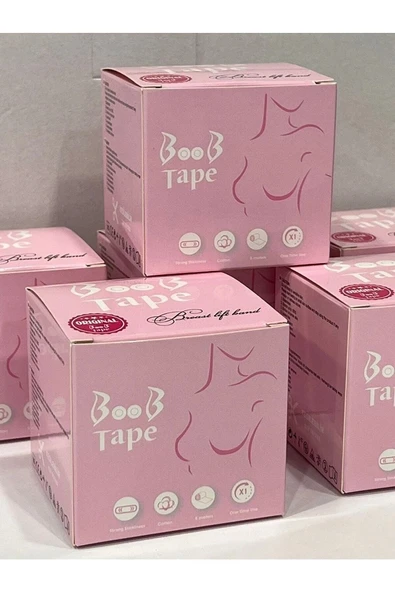 BOOB TAPE BOOB TAPE 2 Adet Kaldırıcı Ve Şekillendirici Ten Rengi Bant Pedi (7,5 Cm X 7,5 M) - Resim 2