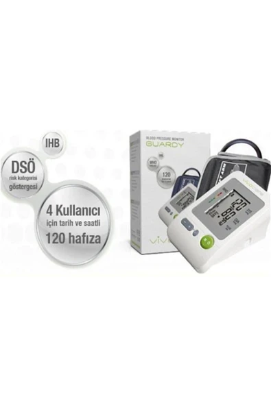 VİVOCARE VİVOCARE Koldan Ölçen Dijital Tansiyon Aleti Guardy - Resim 4