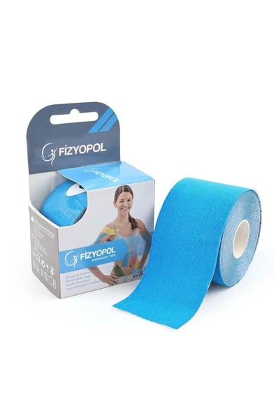 FİZYOPOL FİZYOPOL New Product Kinezyo Tape Band 5 Metre X 5 Cm Mavi Renk Kinesio Sporcu Bandı ürün görseli 1