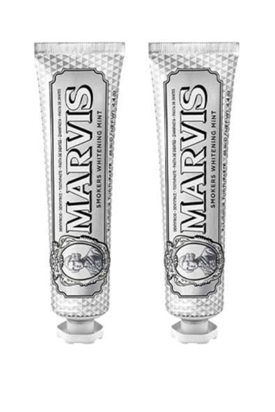 MARVİS MARVİS Smokers Whitening Mint Diş Macunu 85 ML x 2 Avantajlı Set - Resim 2