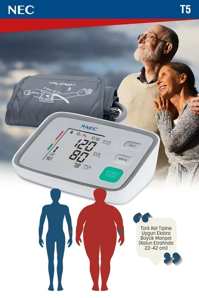 NEC NEC 5 Dil Konuşan Tansiyon Aleti Almanca Ingilizce Rusşa Türkçe Arapça - Resim 6