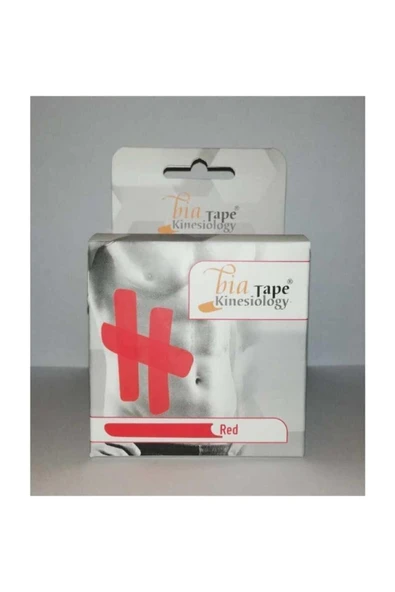 BİATAPE BİATAPE Tape Kinesio Kinesiology 5cmx5m Kırmızı Ağrı Sporcu Bandı ürün görseli 1