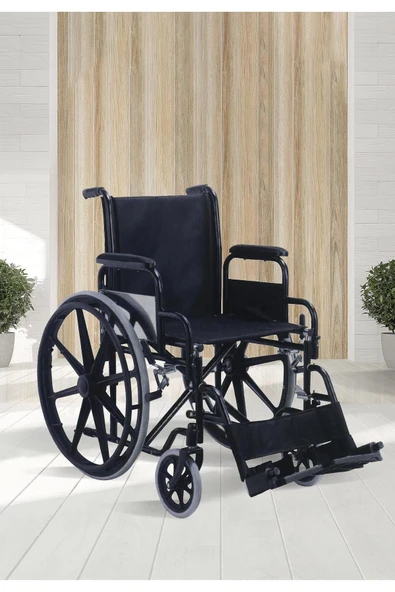 MEDİKAL MERT MEDİKAL MERT FREELY MANUEL DERİ TEKERLEKLİ SANDALYE - AS809 ürün görseli 1