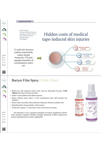 MED-COVER MED-COVER Bariyer Film Flaster Sprey 50 ml - Resim 3