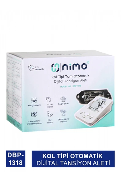 NİMO NİMO Kol Tipi Otomatik Dijital Tansiyon Aleti ( DBP-1318 ) ürün görseli 1