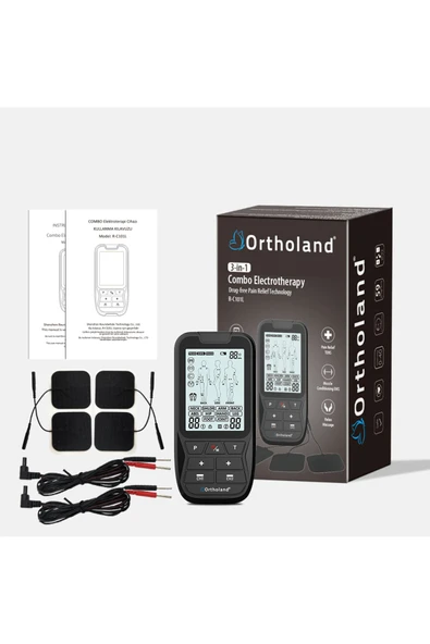 ORTHOLAND ORTHOLAND Tens Ems Masaj Cihazı 2 Kanallı Bataryalı Portatif Fizik Tedavi Cihazı Şarj Edilebilir - Resim 4