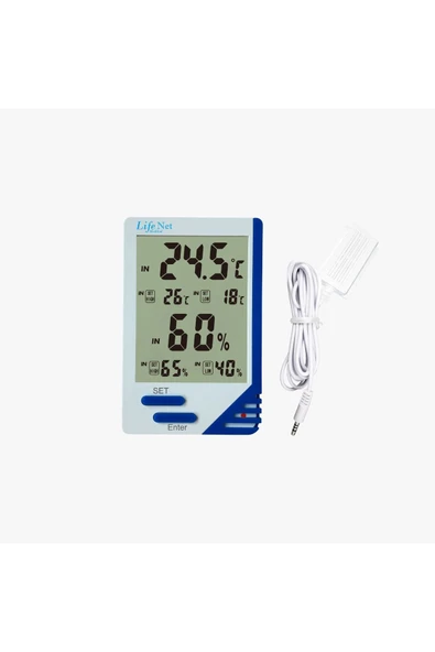 LİFE NET MEDİKAL LİFE NET MEDİKAL Dijital Termometre Isı Ve Nem Ölçer Al-6 ürün görseli