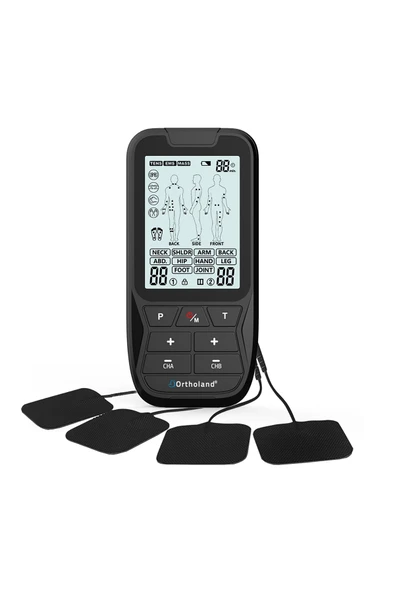 ORTHOLAND ORTHOLAND Tens Ems Masaj Cihazı 2 Kanallı Bataryalı Portatif Fizik Tedavi Cihazı Şarj Edilebilir - Resim 2