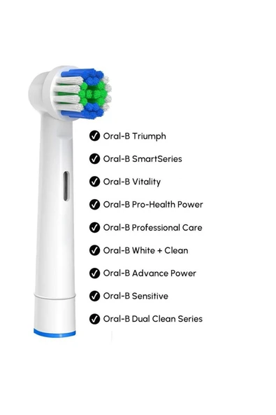 TTOYSWORLD TTOYSWORLD 4 Adet Oral B Pilli Ve Elektrikli Diş Fırçalarına Uyumlu Yedek Başlık - Resim 3