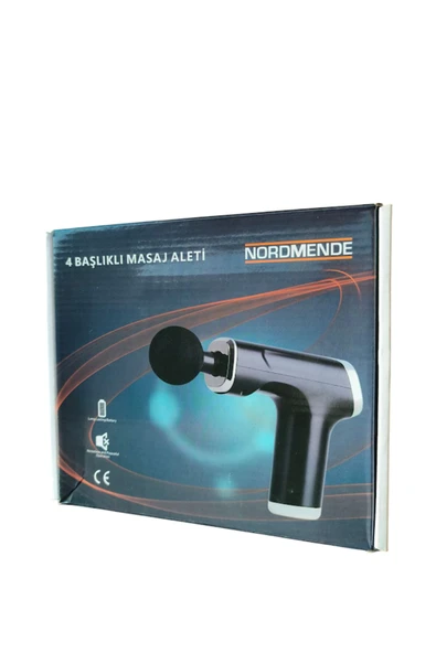 NORDMENDE NORDMENDE Darbeli Şarjlı 4 Başlıklı Ultra Masaj Aleti NRD 300 - Resim 2