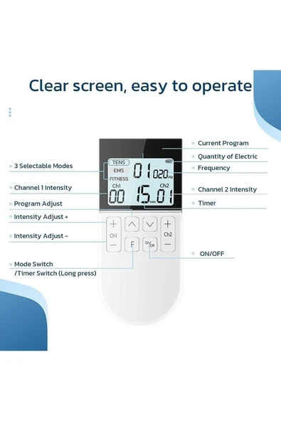 İRON MEDİCAL İRON MEDİCAL KTR-2610 Fizik Tedavi Şarjlı TENS + EMS + MASAJ Cihazı + Taşıma Kabı - 4