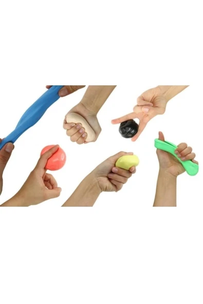 CANDO CANDO Theraputty 56 Gr Drençli El Egzersiz Hamuru Mavi (orijinal Ürün) - Resim 3