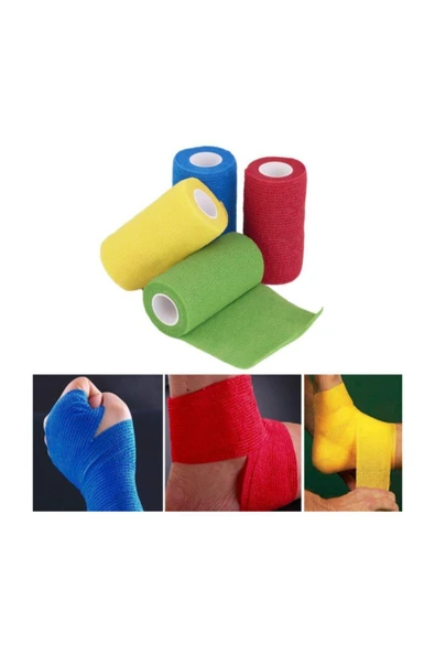 BİATAPE BİATAPE Coban Kendinden Yapışkanlı Kırmızı Bandaj 5cmX4.5m - Resim 3