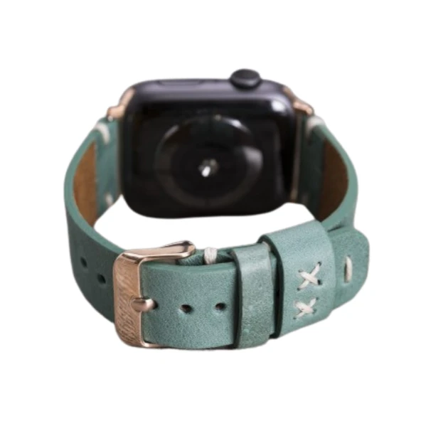 Apple Watch Uyumlu Deri Kordon 42-44-45mm Orfe CZ12 - Resim 2