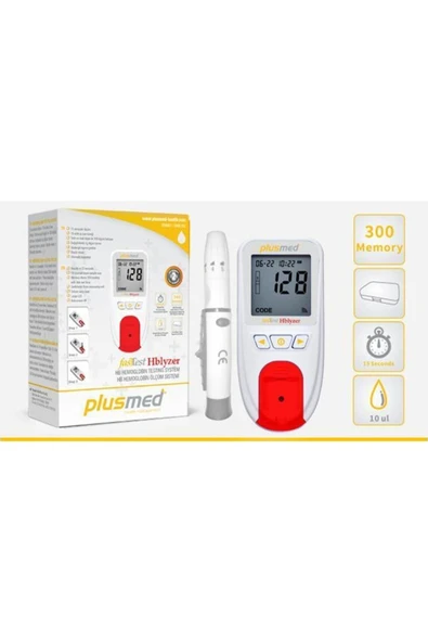 PLUSMED PLUSMED Fasttest Hblyzer Hemoglobin Ölçüm Test Cihazı-usb'li ürün görseli 1
