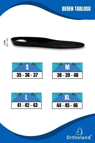 ORTHOLAND ORTHOLAND Dream Tabanlık, Ortopedik Rahat Tabanlık, Yumuşak Topuk Destekli Tabanlık - Resim 3