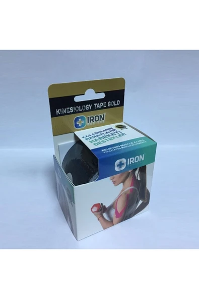 MEDİKAL MEDİKAL Iron Kinesiology Ağrı Bandı-kinesio Tape 5cmx5m Siyah Renk ürün görseli 1