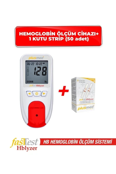 PLUSMED PLUSMED Fasttest Hblyzer Hemoglobin Ölçüm Cihazı Ve 1 Kutu Strip ürün görseli 1