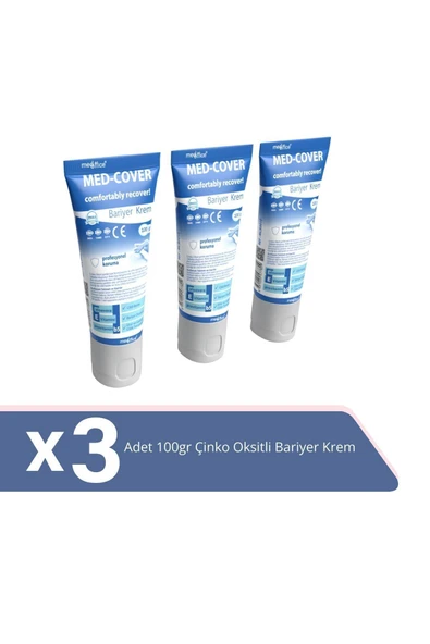 MED-COVER MED-COVER Çinko Oksit Bariyer Krem 100gr X 3 Adet ürün görseli 1