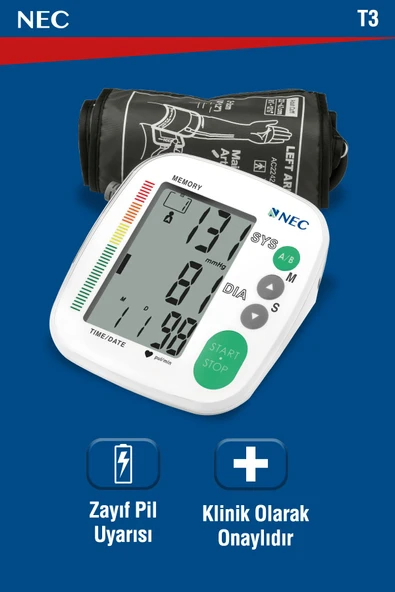NEC NEC T3 Kol Tipi Dijital Tansiyon Aleti - Resim 2