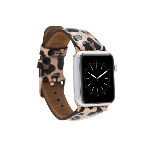 Apple Watch Uyumlu Deri Kordon 42-44-45mm Leopar NE ürün görseli