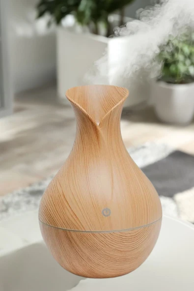 VENİTH AROMATERAPİ VENİTH AROMATERAPİ Mini Ahşap 130 ml Hava Nemlendirici Buhar Makinesi Aromaterapi Koku Yayıcı - Resim 2