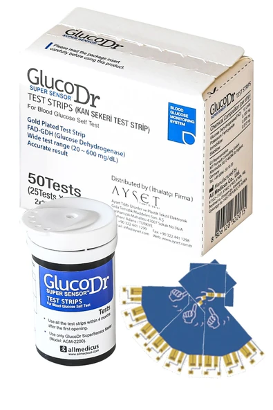 GLUCO DR GLUCO DR Super Sensor Strip 50 Adet ürün görseli 1