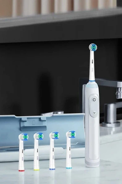 TTOYSWORLD TTOYSWORLD 4 Adet Oral B Pilli Ve Elektrikli Diş Fırçalarına Uyumlu Yedek Başlık - Resim 7