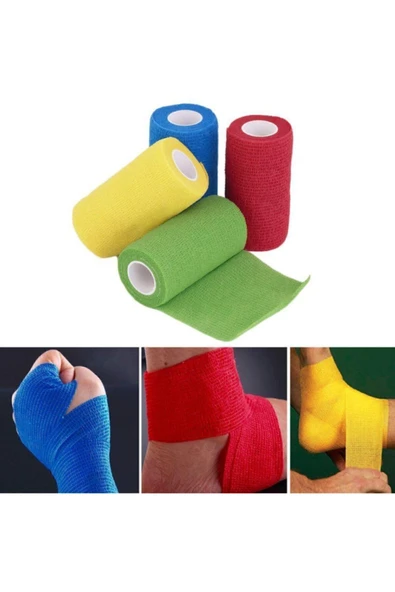 BİATAPE BİATAPE Coban Kendinden Yapışkanlı Kırmızı Bandaj 7.5cmx4.5m Kırmızı - Resim 4