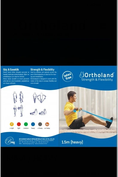 ORTHOLAND ORTHOLAND Mavi Egzersiz Bandı 1,5 Metre Heavy ürün görseli
